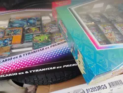 Pokemon TCG Prismatic Evolutions: Lucario Ex & Tyranitar Ex Premium Collection - Image 3