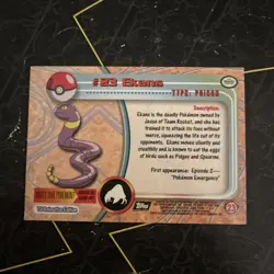 💥 Ekans Pokemon - TV Animation Edition - Topps 1999 Black Logo # 23 - Image 2
