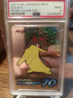 Psa 9 Quilava Meiji Silver Foil - Pokemon Promo - Image 1