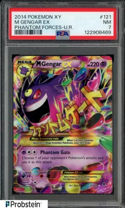 Pokemon M Gengar EX XY Phantom Forces Ultra Rare #121 PSA 7 - Image 1