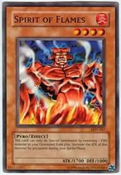Spirit of Flames - LON-067 - Common - Unlimited Edition x3 - Lightly Played - Image 1