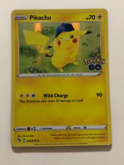 Pokemon Card Pokemon Go Holographic Pikachu 027/078 NM - Image 1