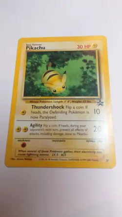 Pikachu Black Star Promo 27 Promo WOTC 2001 Pokemon Card - Image 1