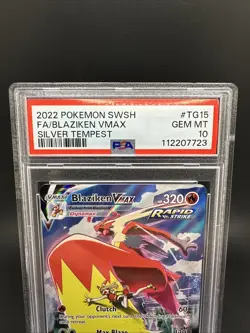 Blaziken VMAX PSA 10 English Pokemon Card TG15/TG30 Silver Tempest 2022 Alt Art - Image 2