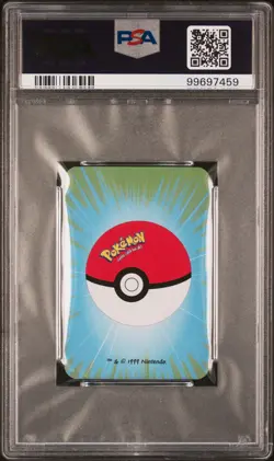1999 BICYCLE POKEMON MINI PLAYING CARDS GREEN DECK 4 OF CLUBS KOFFING PSA 10 - Image 2