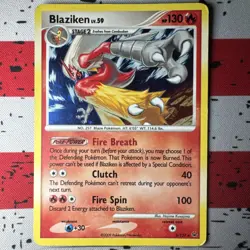 Blaziken 3/127 Platinum Holo 2009 Rare Pokemon Card Lp/mp - Image 1