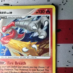 Blaziken 3/127 Platinum Holo 2009 Rare Pokemon Card Lp/mp - Image 4