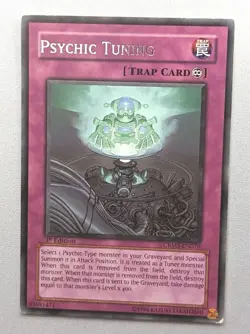 YuGiOh TCG Card Psychic Tuning CRMS-EN076 Rare 1st Edition - MISPRINT - Image 1