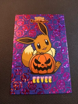 Pokemon 2025 Card Database Halloween Set Eevee Purple Holo Peru US Seller - Image 1