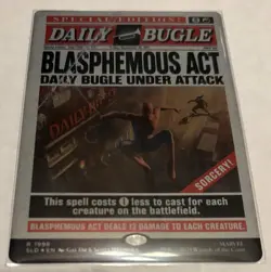 🌟 Blasphemous Act RAINBOW 🌈 FOIL Spiderman 🕸 Daily Bugle Secret Lair MTG 🌟 - Image 1