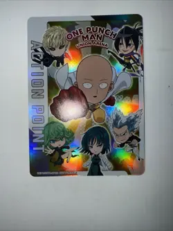 Union Arena One Punch Man Action Point Card AP02 Holo Foil NM - Image 1