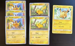 Pikachu Lot Pokemon Card TCG Evolutions Hidden Fates Cosmic Eclipse - Image 2