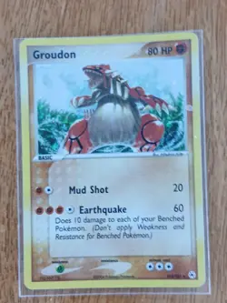 Pokemon Card Ex Hidden Legends #102 Groudon Holo Secret Rare 2004 Pack Fresh... - Image 1