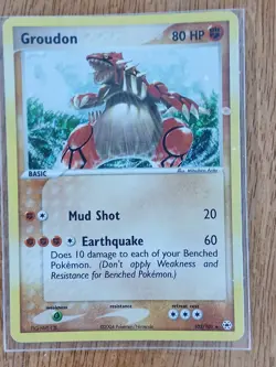 Pokemon Card Ex Hidden Legends #102 Groudon Holo Secret Rare 2004 Pack Fresh... - Image 3
