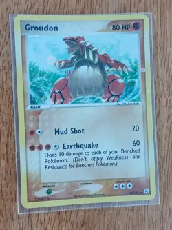 Pokemon Card Ex Hidden Legends #102 Groudon Holo Secret Rare 2004 Pack Fresh... - Image 4