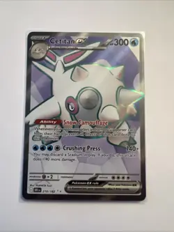 Pokemon TCG Cetitan EX Full Art Ultra Rare Holo Card 210/182 Destined Rivals - Image 1