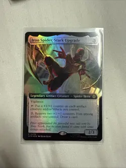 Iron Spider, Stark Upgrade (Extended Art) Marvel's Spider-Man Foil NM - MTG - Image 1