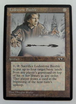 Magic Mtg Alliances Lodestone Bauble lightly played - Image 1