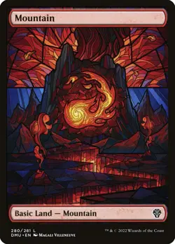 Mountain (280) Full Art Dominaria United DMU MTG Magic - Image 1