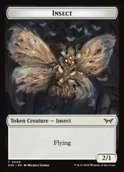 Insect Token (005) Duskmourn: House of Horror DSK MTG Magic - Image 1