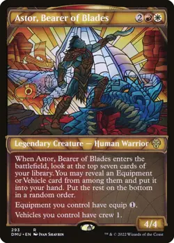 Astor, Bearer of Blades (293) Showcase Dominaria United DMU MTG Magic - Image 1