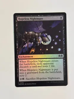 Hopeless Nightmare Wilds of Eldraine Foil Magic the Gathering MTG - Image 1