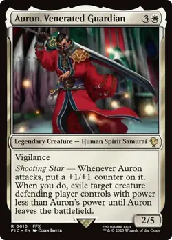 Auron, Venerated Guardian Commander: Final Fantasy MTG Magic The Gathering - Image 1