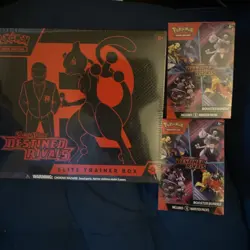 Pokemon Scarlet&Violet Destined Rivals PACKAGE DEAL!! 2 Booster Bundle + ETB BOX - Image 1