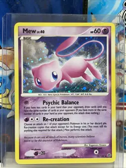 Mew 15/132 Holo Secret Wonders (2007) Pokemon TCG Card Diamond & Pearl Rare (LP) - Image 1