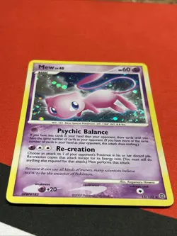 Mew 15/132 Holo Secret Wonders (2007) Pokemon TCG Card Diamond & Pearl Rare (LP) - Image 3