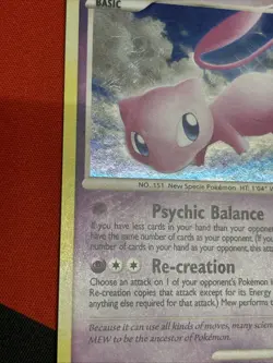 Mew 15/132 Holo Secret Wonders (2007) Pokemon TCG Card Diamond & Pearl Rare (LP) - Image 5