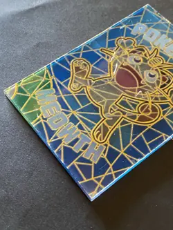NON TCG Pokemon Elf Eif Origin Collection Acrylic Stained Glass Meowth W/ Film - Image 3
