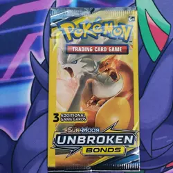 Unbroken Bonds 3 Card Booster Pack (Mini Pack) Pokemon TCG: Sun & Moon - Image 1