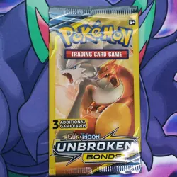 Unbroken Bonds 3 Card Booster Pack (Mini Pack) Pokemon TCG: Sun & Moon - Image 3