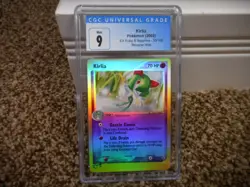 Kirlia cgc 9 MINT EX Ruby and Sapphire 35/109 REVERSE HOLO 2003 E-Reader psa ccg - Image 1