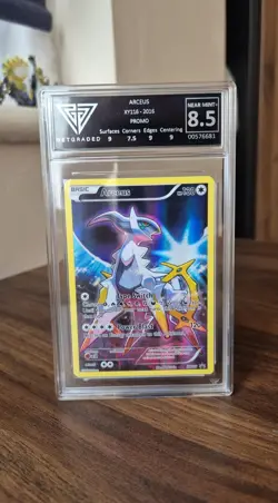 Pokemon TCG Arceus XY116 Mythical Promo Graded 8.5 NEAR MINT 2016 - Image 1