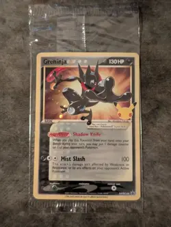 Greninja Gold Star SEALED ~Swirl~ Celebrations 144 Black Promo SWSH144 Pokemon - Image 1