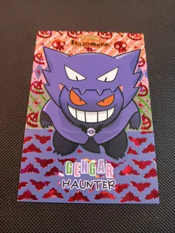 Pokemon 2025 Database Halloween Set Genger Haunter Poncho Red Holo Peru - Image 1