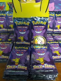 Pokemon TCG Halloween Trick or Trade Booster Bundle Lot of 10 PacksBONUS HOLO! - Image 1