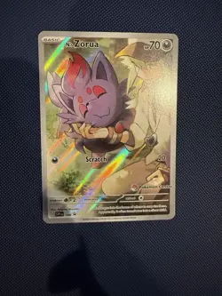 N’s Zorua 189 Pokemon Center Stamped Journey Together ETB Promo - Image 1