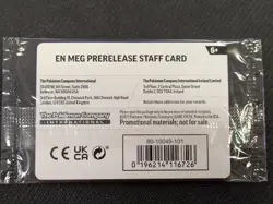 SEALED Pokemon TCG Mega Evolution Prerelease STAFF Promo (Set of 4) Pokemon - Image 2