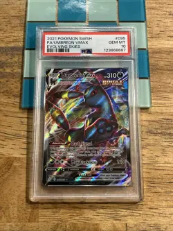 GRADED PSA 10 2021 Pokemon SWSH FA/Umbreon VMax Evolving Skies #095 - Image 1