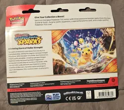 Pokemon Scarlet Violet Surging Sparks 3 Pack Booster Blister Zapdos New Sealed - Image 2