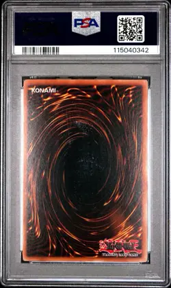 2003 Yu-Gi-Oh! Dark Necrofear Labyrinth of Nightmare LON Unlimited Ultra PSA 8 - Image 2