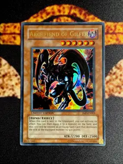 YUGIOH • ARCHFIEND OF GILFER • ULTRA RARE • JMP-EN003 • LIMITED EDITION • VLP - Image 1