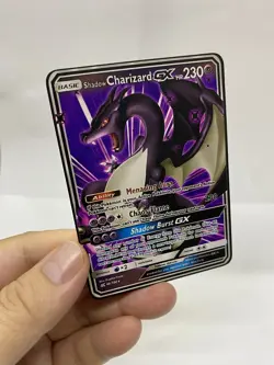 Shadow Charizard GX Gold Metal Pokemon Card-Collectible Gift Display！HOT - Image 3