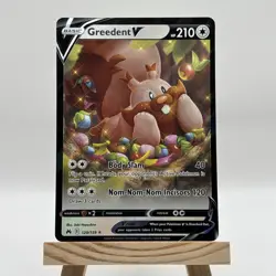Greedent V 120/159 Holo Ultra Rare Crown Zenith Pokemon Card TCG Near Mint - Image 1
