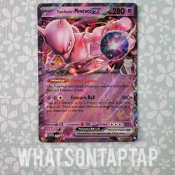 Pokemon Card Team Rockets Mewtwo Ex 216 Black Star Promo Team Rocket Tin LP - Image 1