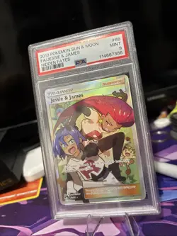 Pokemon TCG Jessie & James Trainer Full Art Ultra Rare Card 68/68 Hidden Fates - Image 1