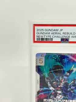 PSA 10 Gundam Card NewType Challenge Winner Promo GD01-067 Gundam Aerial Rebuild - Image 2